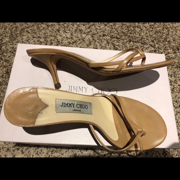 Jimmy Choo Shoes - *Jimmy Choo London* Camel nimbus  tan sandals 37.5